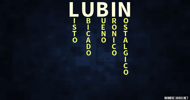 Acróstico lubin