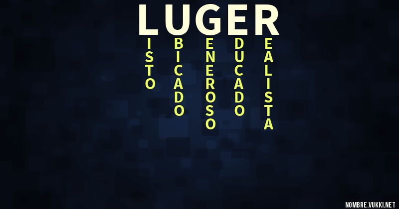 Acróstico luger