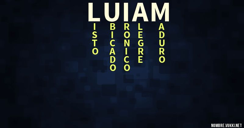 Acróstico luiam