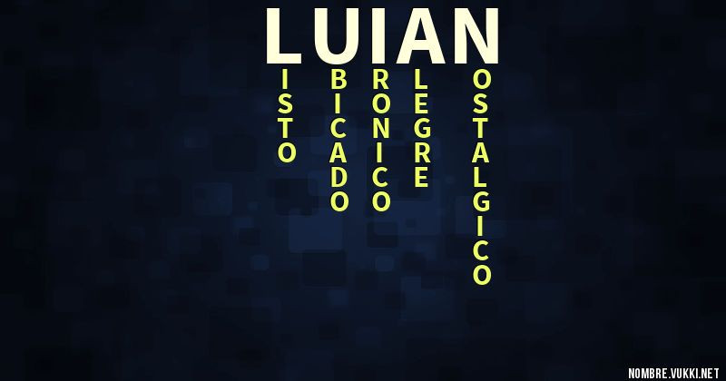 Acróstico luian