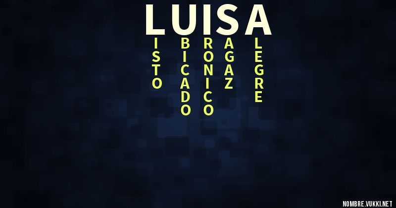 Acróstico luisa