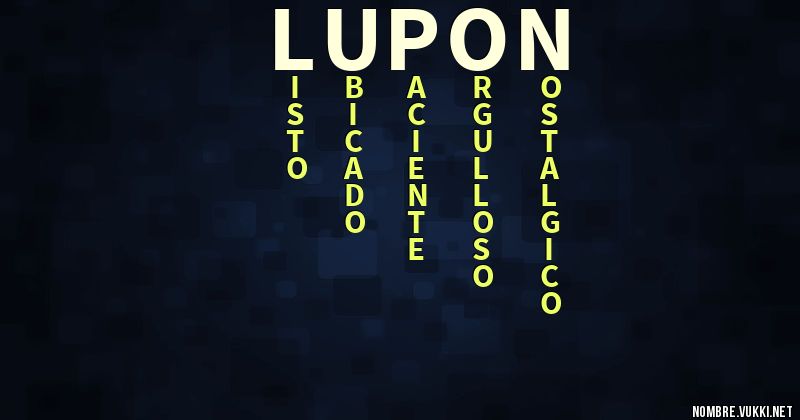 Acróstico lupon