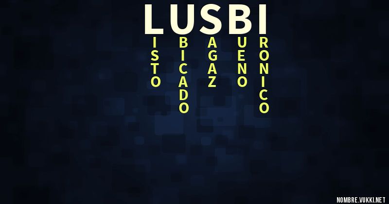 Acróstico lusbi