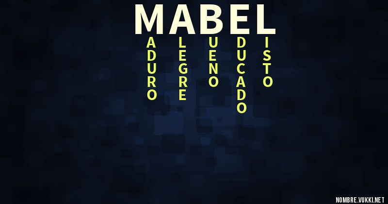 Acróstico mabel