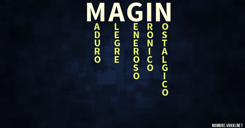 Acróstico magin