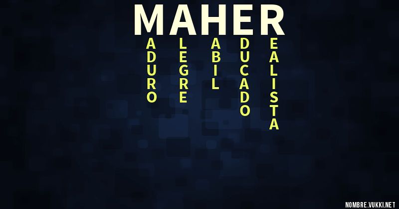 Acróstico maher