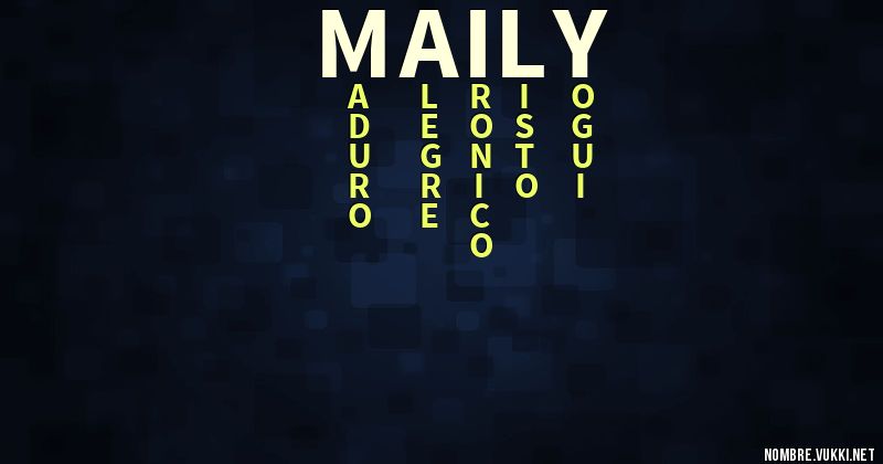 Acróstico maily