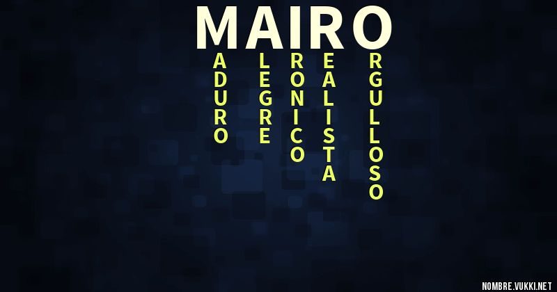 Acróstico mairo