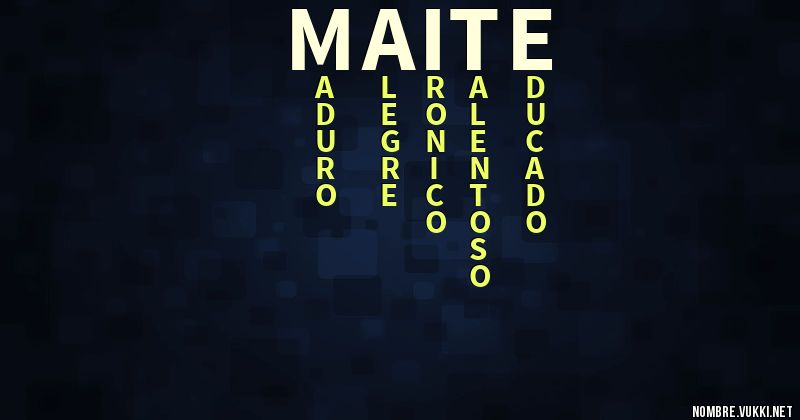 Acróstico maite