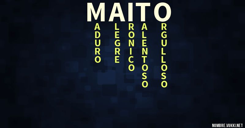 Acróstico maito