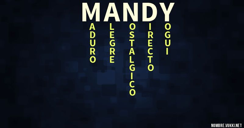 Acróstico mandy