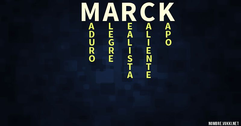 Acróstico marck