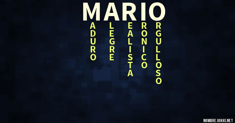 Acróstico mario´