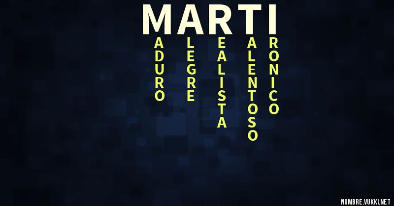 Acróstico martÍ