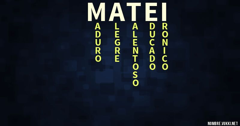 Acróstico matei