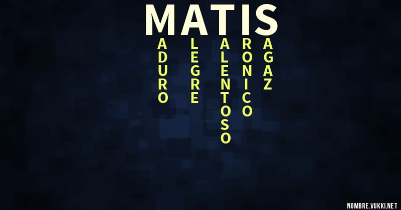 Acróstico matis