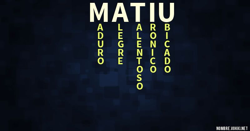 Acróstico matiu