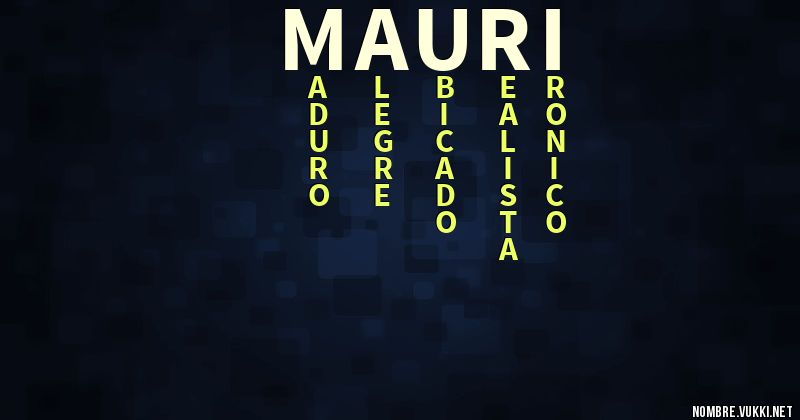 Acróstico mauri