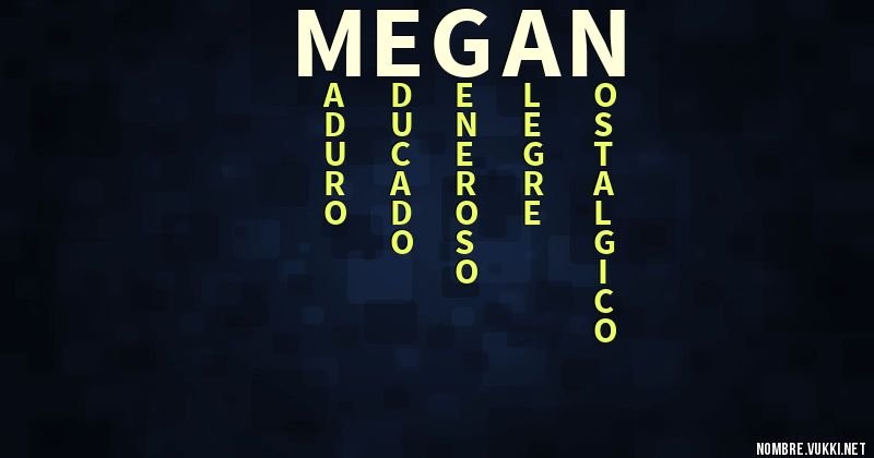 Acróstico megan