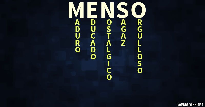 Acróstico menso