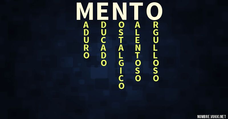 Acróstico mento