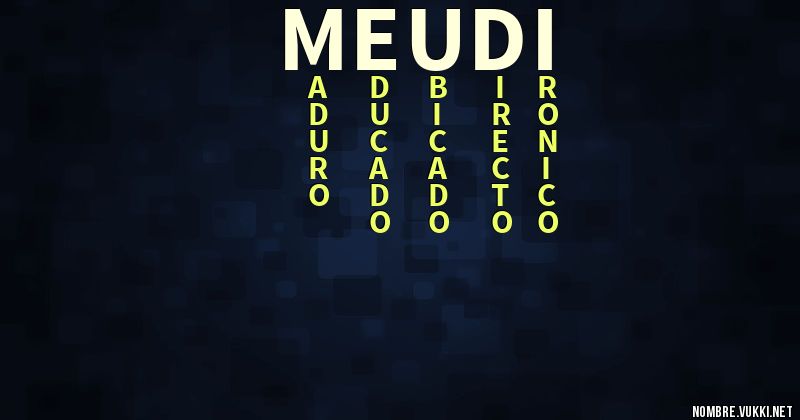 Acróstico meudi