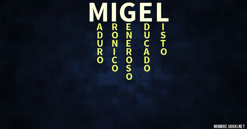 Acróstico migel