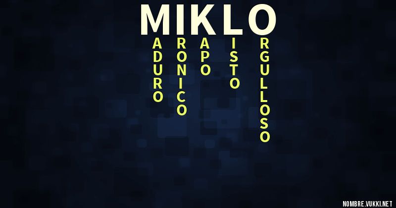 Acróstico miklo