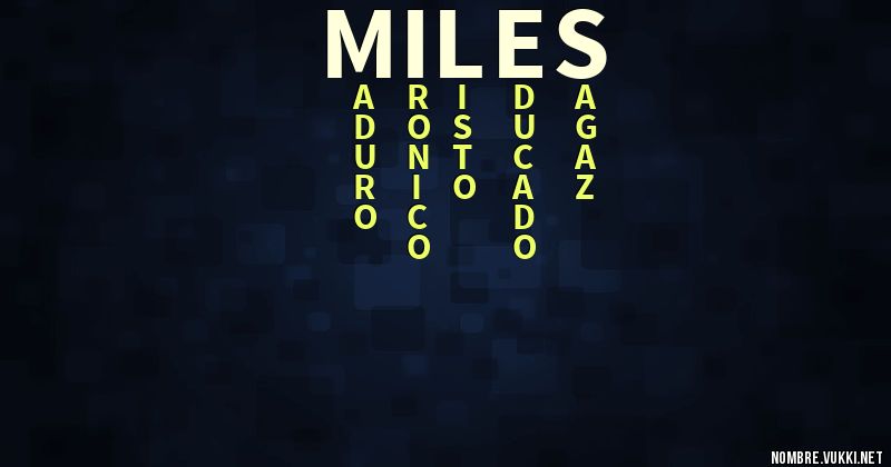 Acróstico miles