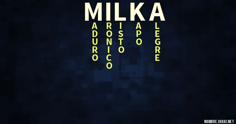 Acróstico milka