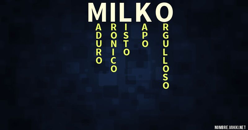 Acróstico milko