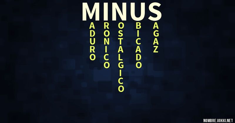 Acróstico minus