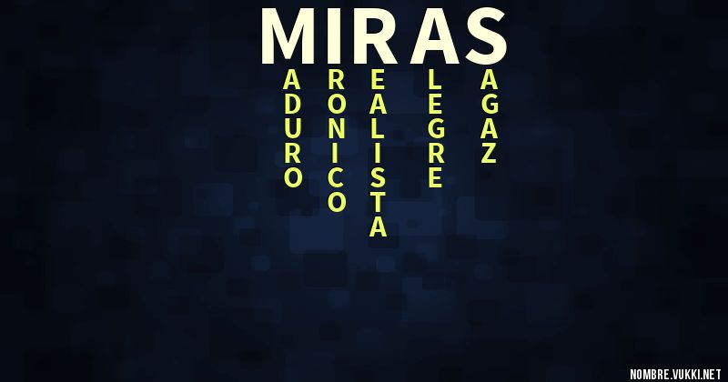 Acróstico miras