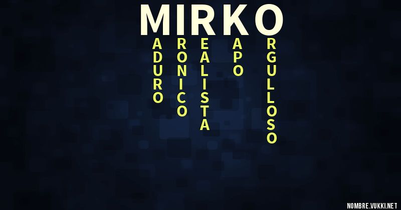 Acróstico mirko