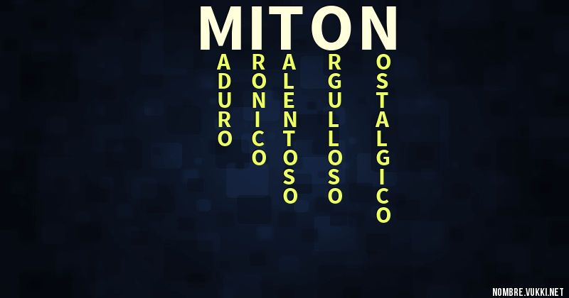 Acróstico mitón
