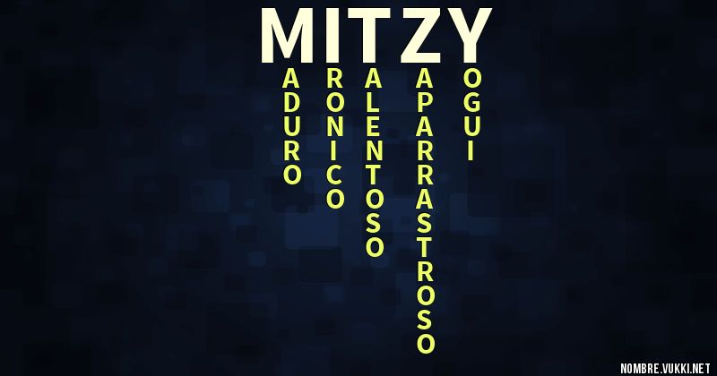 Acróstico mitzy