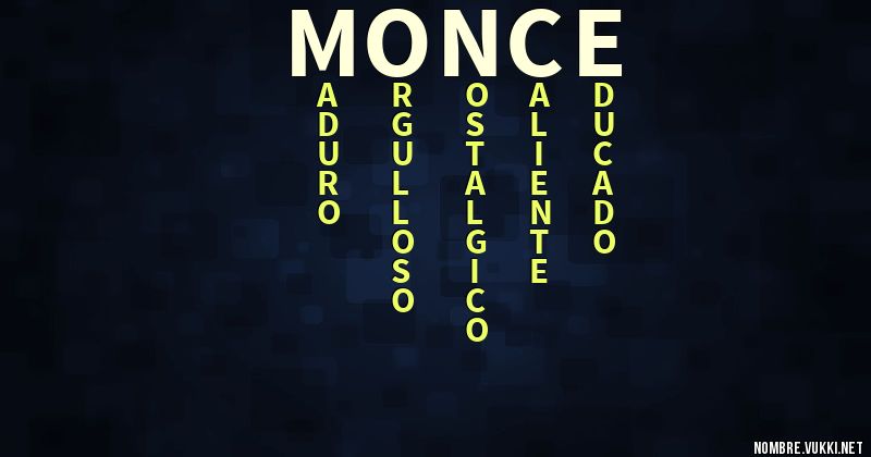 Acróstico monce