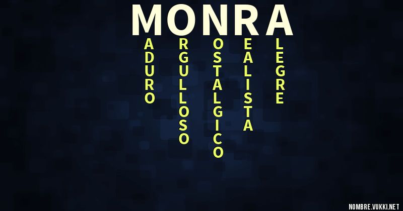 Acróstico monra