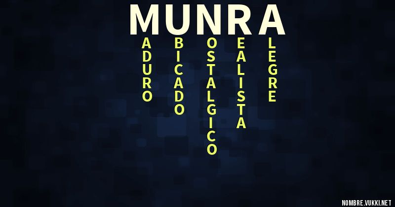 Acróstico munra