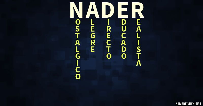 Acróstico nader