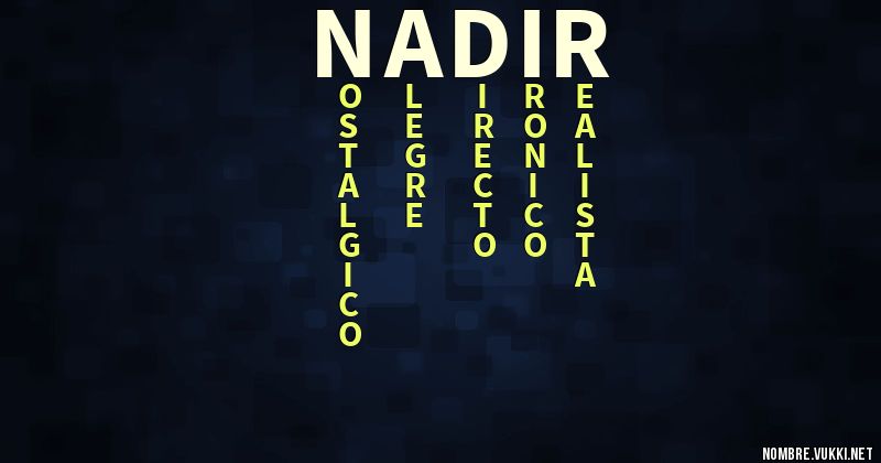 Acróstico nadir
