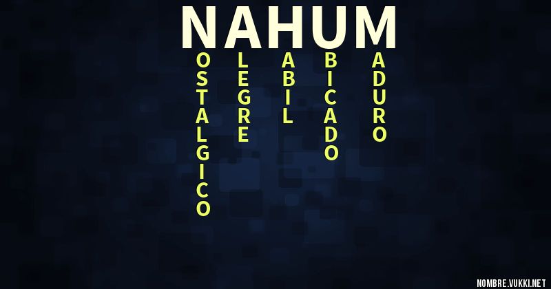 Acróstico nahum