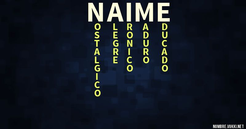 Acróstico naime