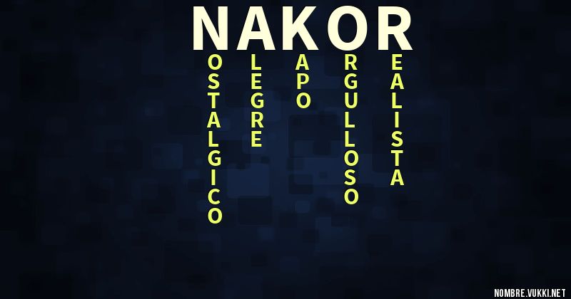 Acróstico nakor