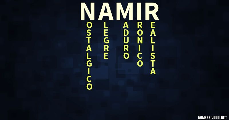 Acróstico namir