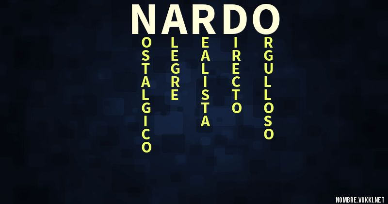 Acróstico nardo