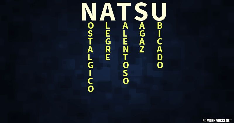 Acróstico natsu