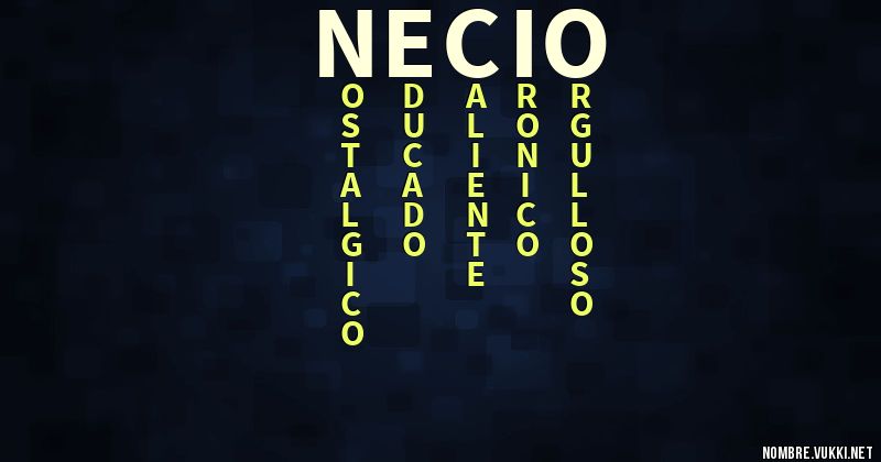 Acróstico necio