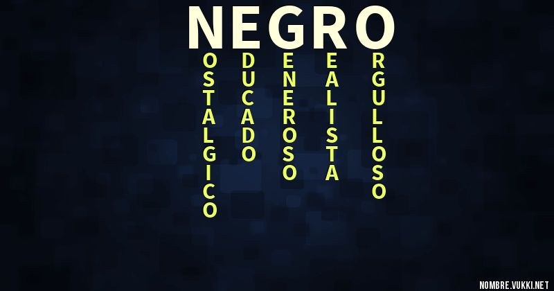 Acróstico negro