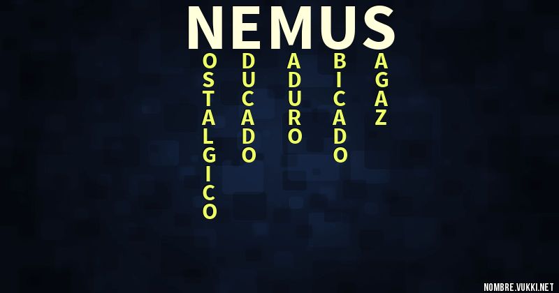 Acróstico nemus